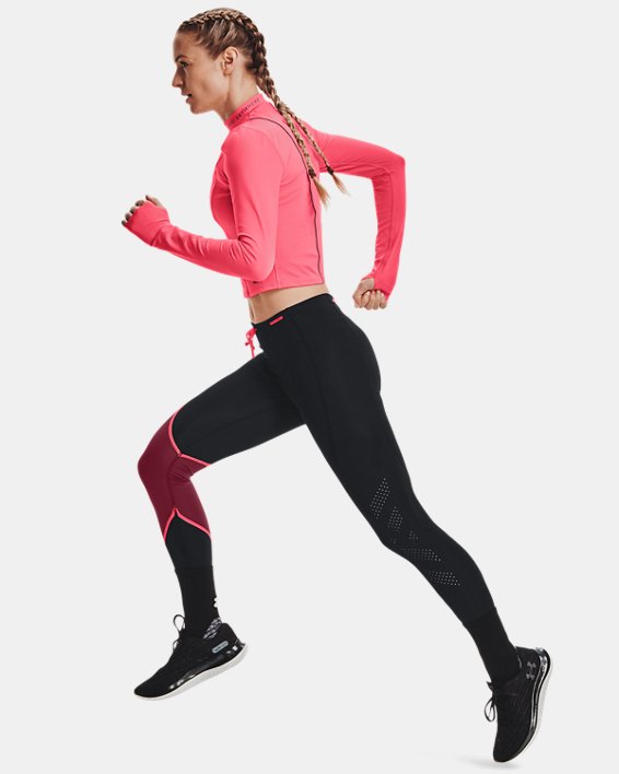 เสื้อแขนยาว UA Run Anywhere Laser สำหรับผู้หญิง, Pink, pdpMainDesktop image number 3